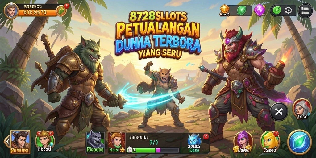 Tampilan menakjubkan dari gameplay Open World 8728SLOTS.