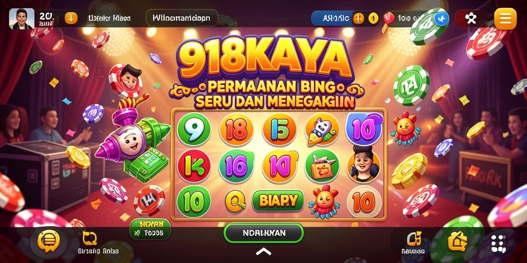 Tampilan menarik dari gameplay Bingo di 918KAYA.