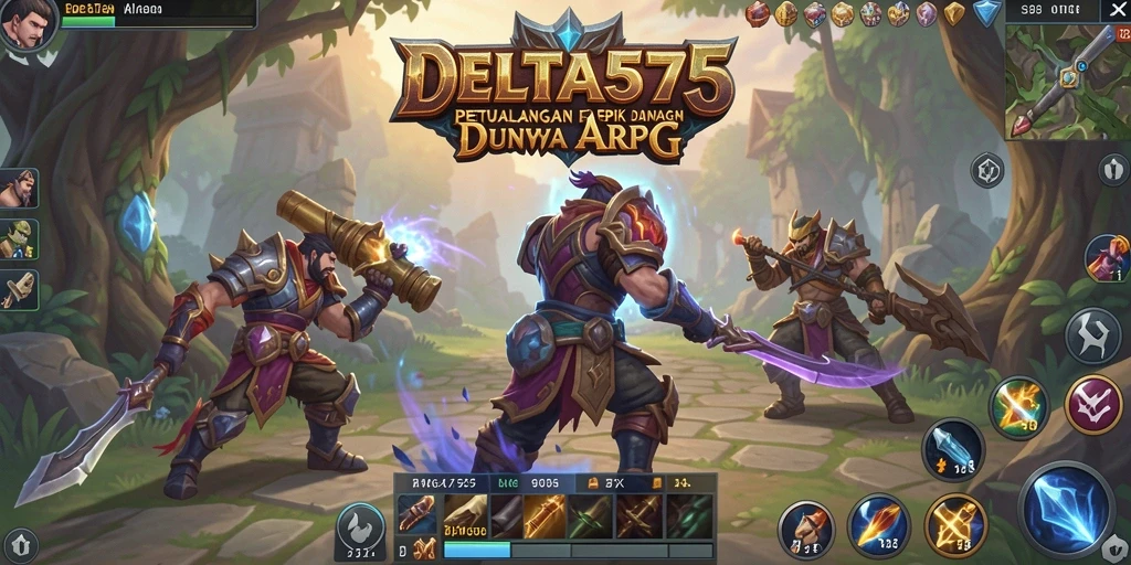 Tangkapan layar menarik dari gameplay seru di DELTA575.