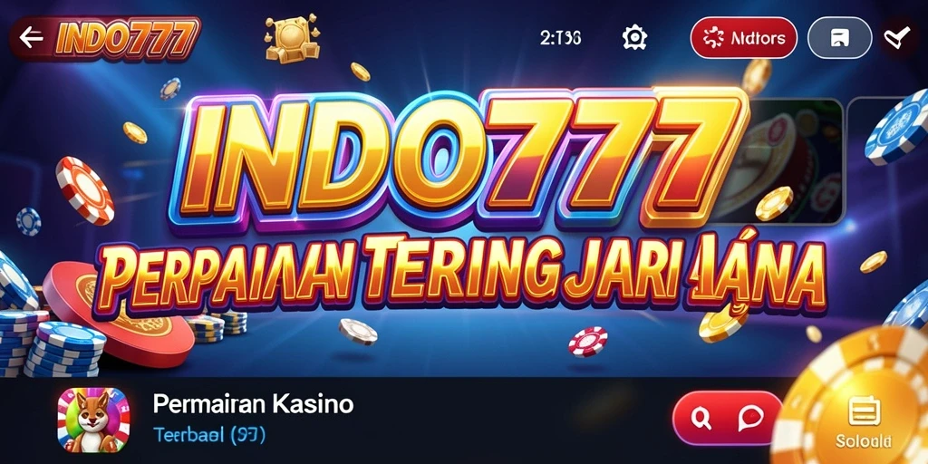 Tampilan permainan Kasino yang seru dan interaktif di INDO777.
