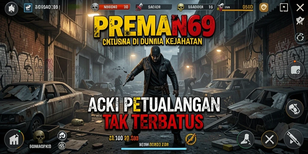 Tampilan gameplay seru PREMAN69 dengan aksi bertarung mendebarkan.